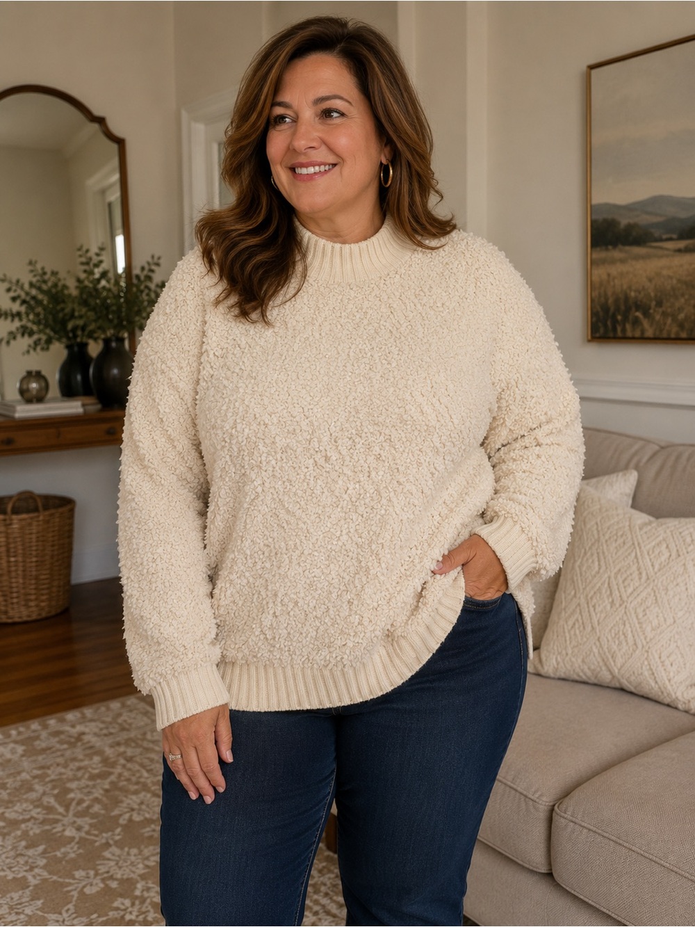 Fuzzy sweater